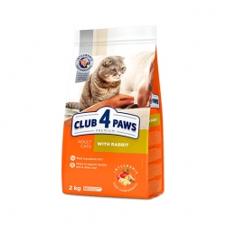 CLUB 4 PAWS CAT ADULT PREMIUM Z KRÓLIKIEM 14KG